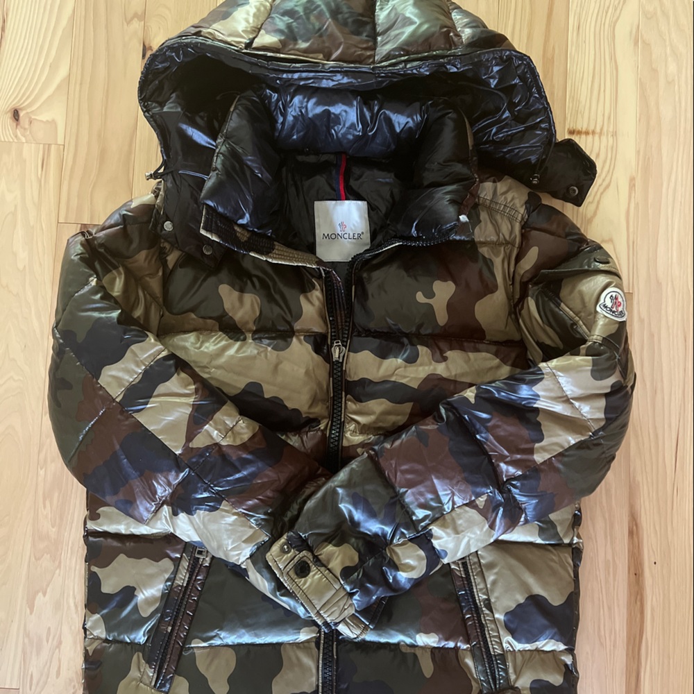 MONCLER Camouflage Down Puffer Jacket